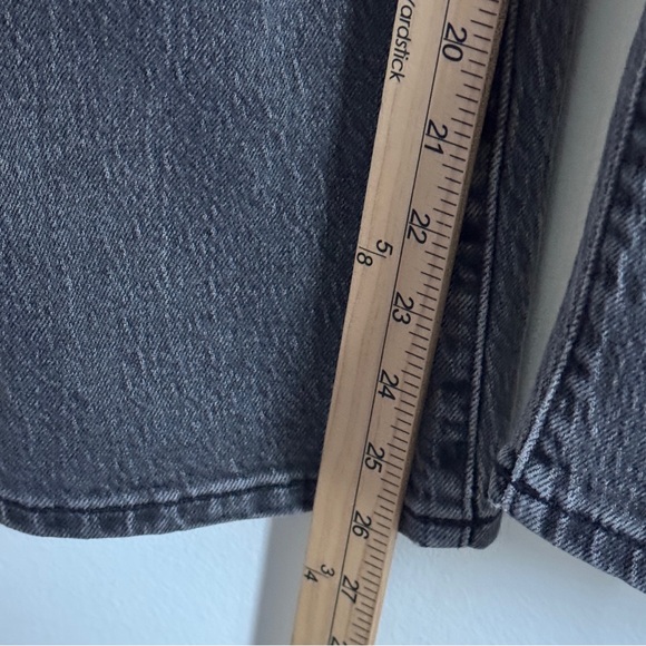 Madewell The Perfect Vintage Straight Jean Size 25 Petite Black Gray wash - Picture 8 of 10